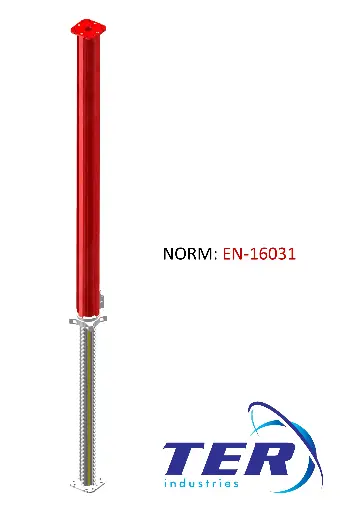 [TER_ALG350] Large Alu Props 1,95m - 3,5m Outer 138