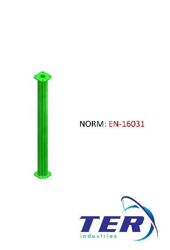 [TER_ALPR1000] Small Alu Props Extension 1.0m